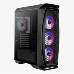 Aerocool One Frost Midi-Tower, Tempered Glass - schwarz