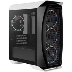Aerocool Aero One Mini Eclipse White tower-behuizing Wit, 2x USB-A 3.2 (5 Gbit/s), 2x Audio, Window-kit