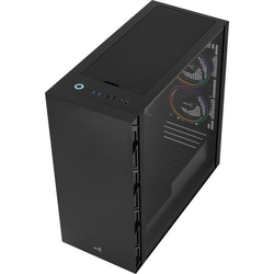 Aerocool Flo Saturn FRGB Cristal Templado USB 3.0 Negra