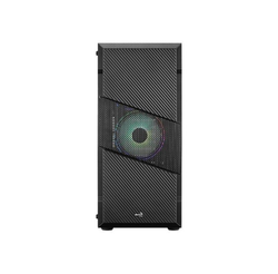 Aerocool Menace Saturn RGB, Cajas de torre negro