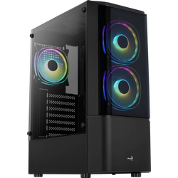 Aerocool Quantum-G-BK-v3, Chassis Tower Nero/grigio