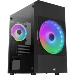 Aerocool Atomic Lite-G-BK-v1, Cajas de torre negro