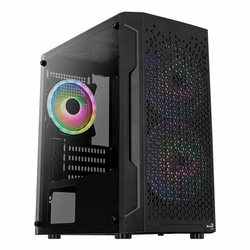 Aerocool Trinity Mini-G-BK-v2, Cajas de torre negro