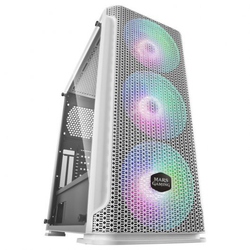 Mars Gaming MCEX Cristal Templado RGB USB 3.0 Blanca