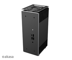 Akasa Turing ABX, tuulettimeton MiniPC-kotelo, musta