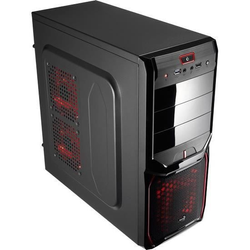 Aerocool Boîtier PC V3X Advance Devil - Rouge