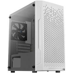 Aercool Trinity Mini-Tower V1, Tempered Glass - weiß