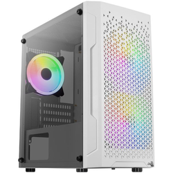 Aercool Trinity Mini-Tower V2, Tempered Glass - weiß