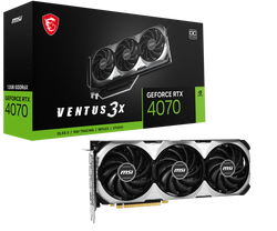 MSI GeForce RTX 4070 VENTUS 3X OC 12GB GDDR6X DLSS3