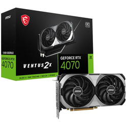 MSI GeForce RTX 4070 VENTUS 2X E OC 12GB GDDR6 DLSS3