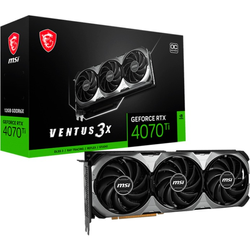 MSI GeForce RTX 4070 Ti Ventus 3X E1 12G OC, 12GB GDDR6X, HDMI, 3x DP