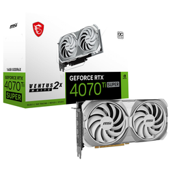 MSI GeForce RTX 4070 Ti SUPER 16G VENTUS 2X WHITE OC