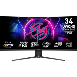 MSI MPG 346CQRF X24 34" UltraWide Quad HD 0,5 ms Noir