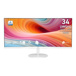 MSI Pro MP341CQW E12 34" UltraWide Quad HD 4 ms Blanc