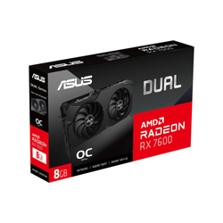 ASUS Radeon RX 7600 DUAL OC - 8GB GDDR6 RAM - Grafikkort