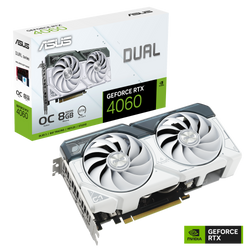 ASUS Dual -RTX4060-O8G-WHITE NVIDIA GeForce RTX 4060 8 GB GDDR6