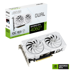 ASUS GeForce RTX 4060 Ti DUAL EVO White OC - 8GB GDDR6 RAM