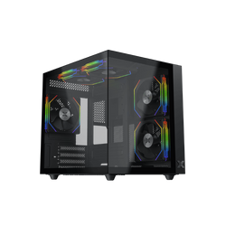 Case Xigmatek Aqua M Lite ARGB Mini-Tower micro ATX Nero [EN44410]