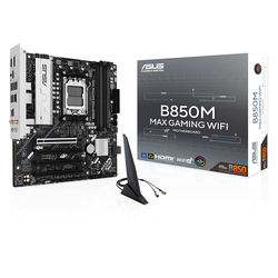ASUS B850M MAX GAMING WIFI Emolevy - AMD B850 - AMD AM5 socket - DDR5 RAM - Micro-ATX