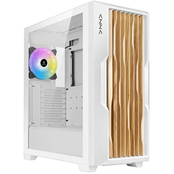 AZZA Guardian Tårn ATX Ingen Strømforsyning Hvid Træ