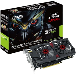 ASUS GeForce GTX 950 - 2GB GDDR5 RAM - Grafikkort