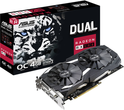 4GB Asus Radeon RX 580 Dual OC Aktiv PCIe 3.0 x16