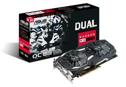 8GB Asus Radeon RX 580 OC Dual Aktiv PCIe 3.0 x16