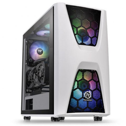 Thermaltake Commander C34 TG Snow ARGB tower-behuizing Wit, 2x USB-A 3.2 (5 Gbit/s), Audio, Window-kit