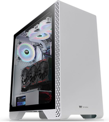 Thermaltake S300 TG Snow tower-behuizing Wit, 2x USB-A 2.0, USB-A 3.2 (5 Gbit/s), Audio, Window-kit