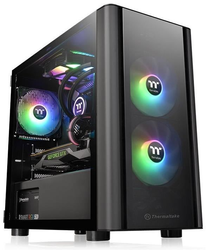 Thermaltake V150 TG tower-behuizing Zwart, 2x USB-A 2.0, USB-A 3.2 (5 Gbit/s), Audio, Window-kit