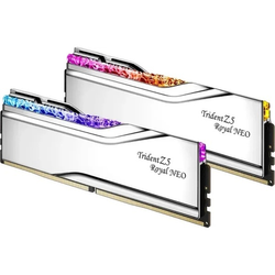 G.Skill Trident Z5 Royal Neo RGB DDR5-6000 - 64GB - CL30 - Dual Channel (2 pcs) - AMD EXPO - Sølv med RGB