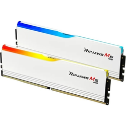 G.Skill Ripjaws M5 RGB DDR5-6000 - 64GB - CL28 - Dual Channel (2 pcs) - Intel XMP - Biały z RGB