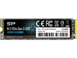 512GB Silicon Power SSD PCIe Gen 3x4 NVMe Ace A60