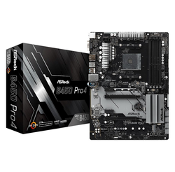 ASRock B450 Pro 4, AMD B450-Mainboard - Sockel AM4