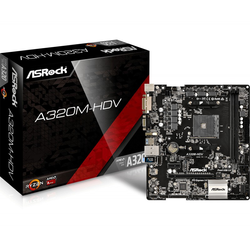 ASROCK A320M-HDV AMD A320 Emplacement AM4 micro ATX