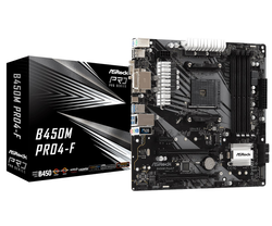 ASRock B450M Pro4-F AMD Socket AM4 Motherboard