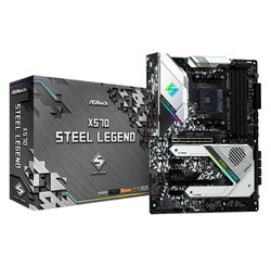 ASRock X570 STEEL LEGEND, Mainboard schwarz/metall