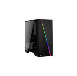 Aerocool Cylon Mini tower-behuizing Zwart, USB-A 2.0, USB-A 3.2 (5 Gbit/s), 2x Audio, Window-kit