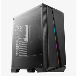 AeroCool Cylon Pro schwarz, Glasfenster