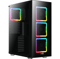 Aerocool Tor Pro-G-V1 big tower behuizing Zwart, USB 3.0, Window-Kit