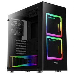 Aerocool Tor RGB Cristal Templado USB 3.0 Negra