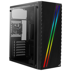 Aerocool Streak tower-behuizing Zwart, Window-Kit