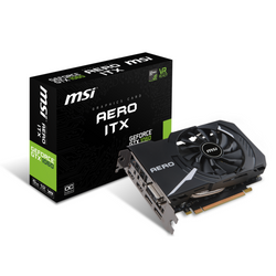 MSI GeForce® GTX 1060 AERO ITX 6G OC - 6Go - GDDR5