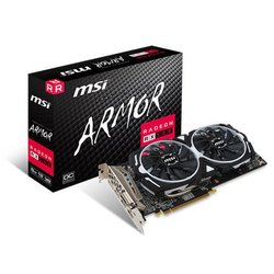 MSI RX 580 ARMOR 4G OC AMD Radeon RX 580 1366 MHz