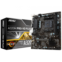 MSI A320M PRO-VD PLUS AMD A320 Emplacement AM4 micro ATX