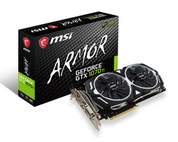 MSI GeForce GTX 1070Ti Armor 8192MB GDDR5 PCI-Express