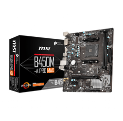 MB MSI B450M-A Pro MAX (B450,AM4,mATX,DDR4,VGA,AMD)