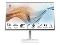 MSI Modern MD272PWDE Business Monitor - FHD, IPS, USB-C, Weiß