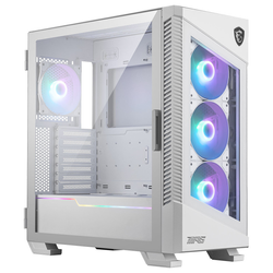 Geh MSI Midi MPG VELOX 100R White Tempered Glas/System Fan