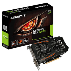 4GB Gigabyte GeForce GTX 1050TI OC GV-N105TOC-4GD